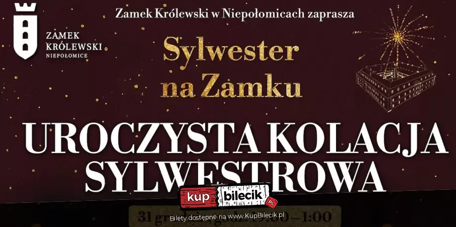 Uroczysta kolacja sylwestrowa