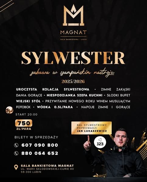 Sylwester w Sala Weselnej Magnat