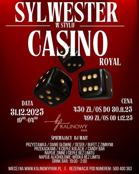 Sylwester w stylu CASINO ROYAL!