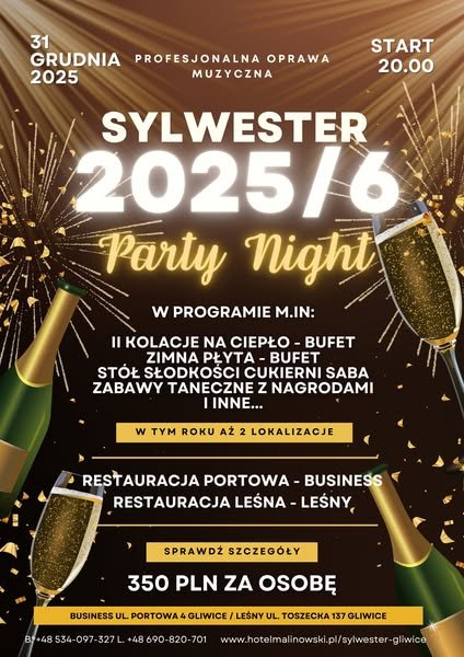 Wystrzałowy Sylwester w Gliwicach