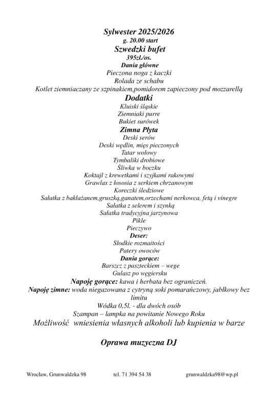 Bal Sylwestrowy u Przyjaciół i Znajomych