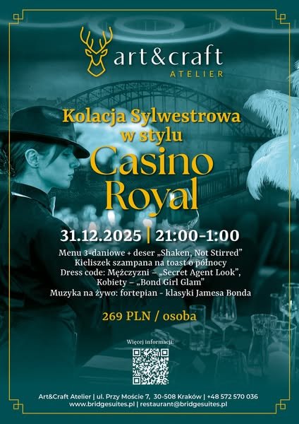SYLWESTER W STYLU CASINO ROYAL