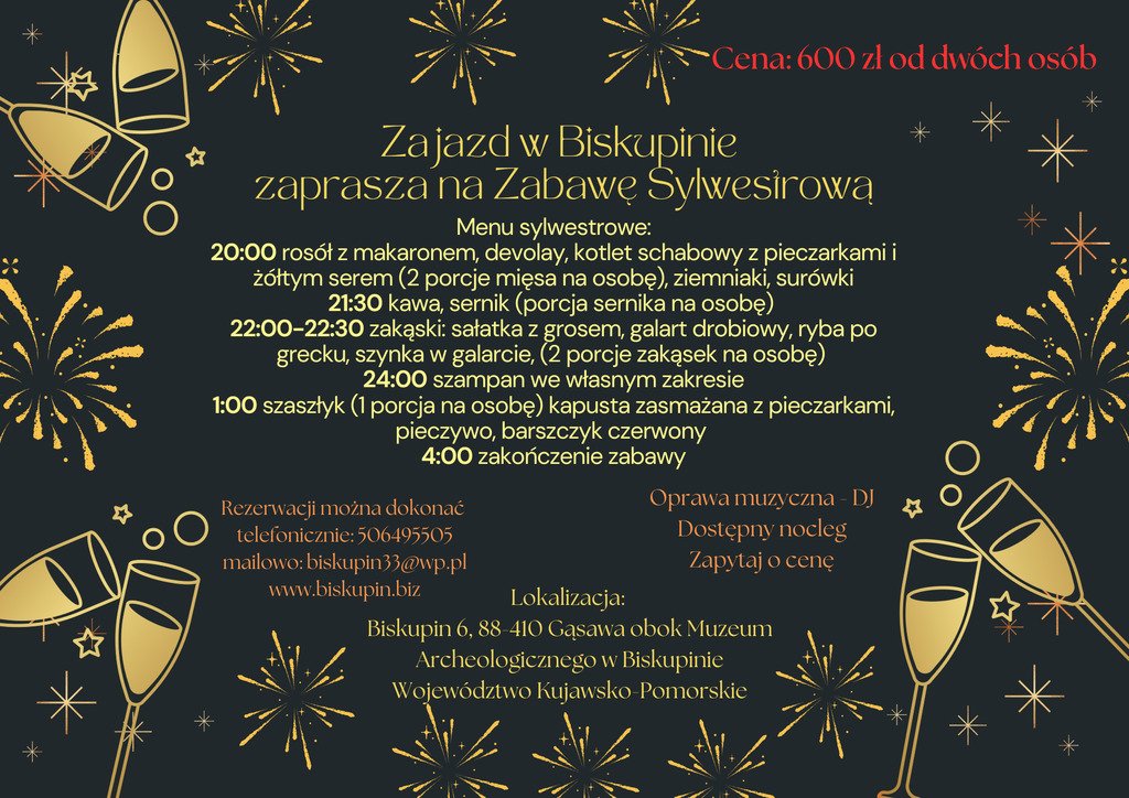 Sylwester w Zajeździe w Biskupinie