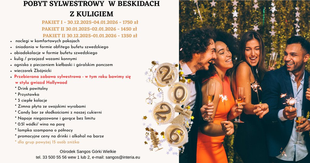 Sylwester w górach z kuligiem 