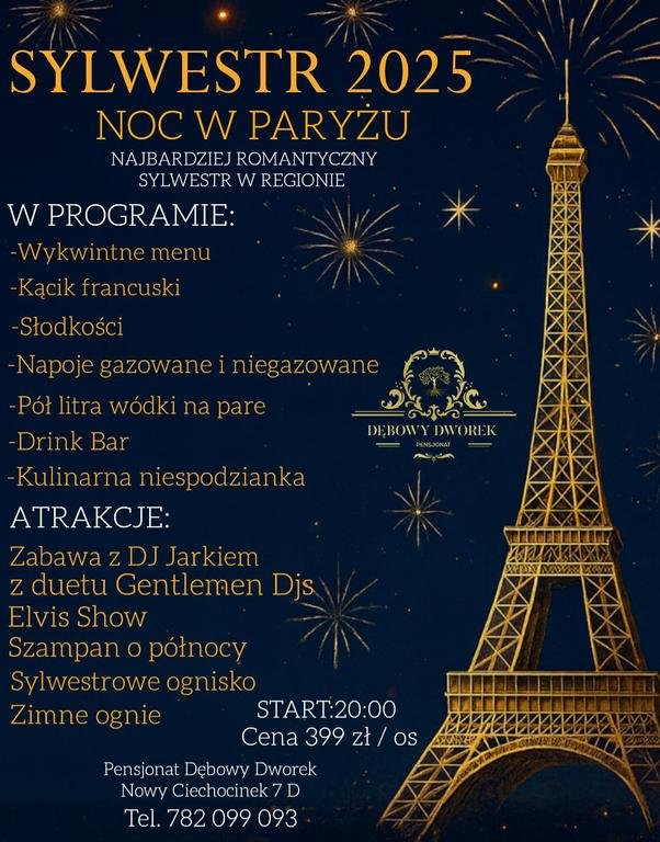  SYLWESTER 2025 ? NOC W PARYŻU