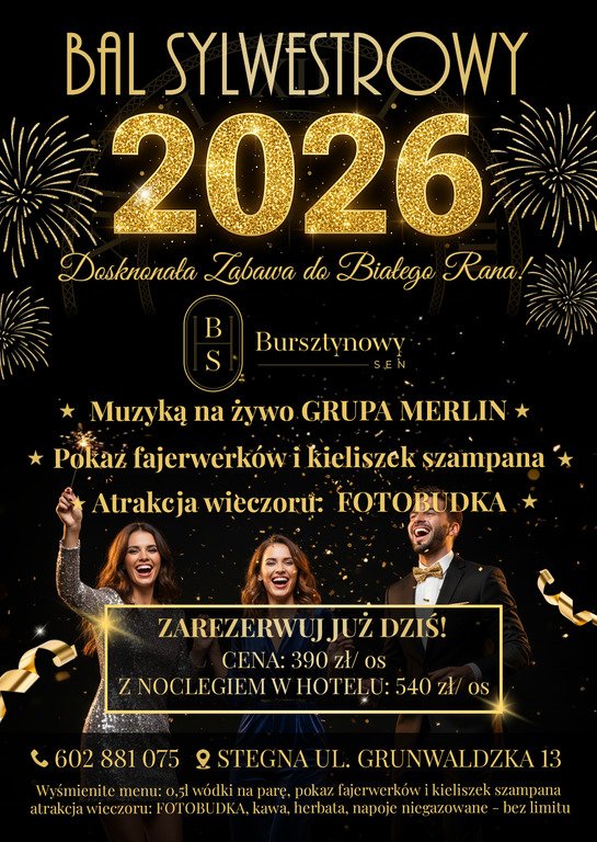 Bal Sylwestrowy nad morzem