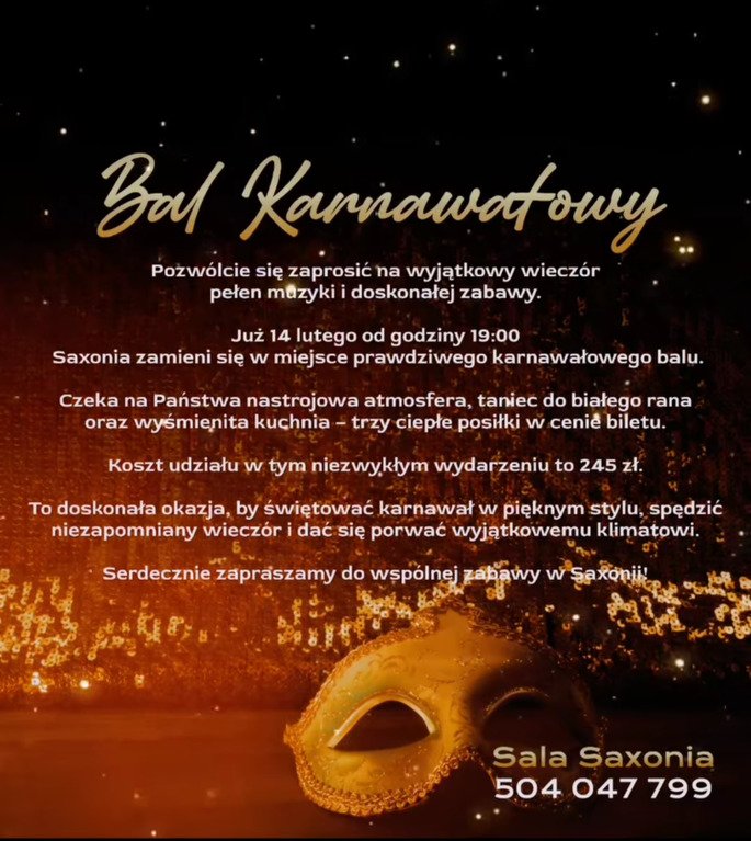 Bal Karnawałowy w Saxonii